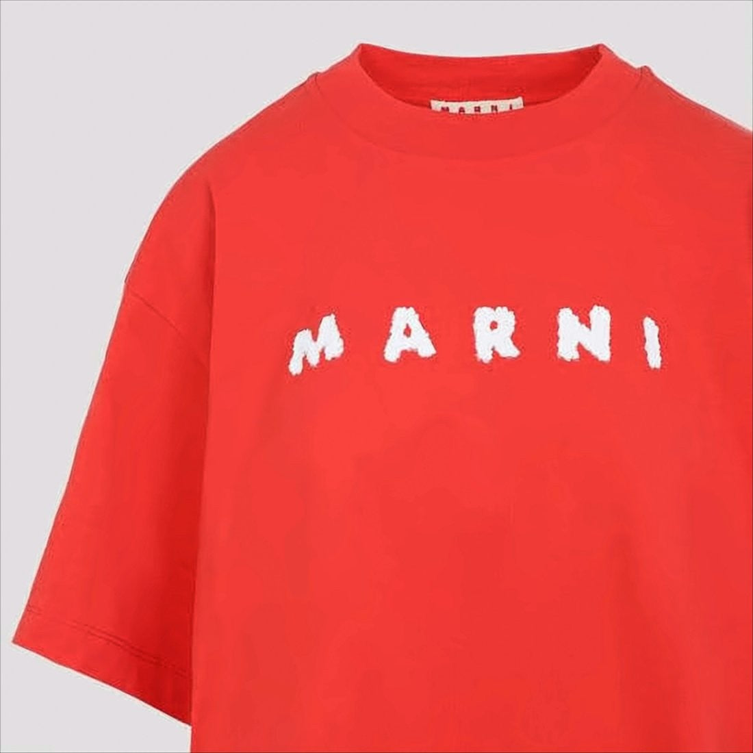 Boxy Short-Sleeve T-Shirt with Textured Detailing