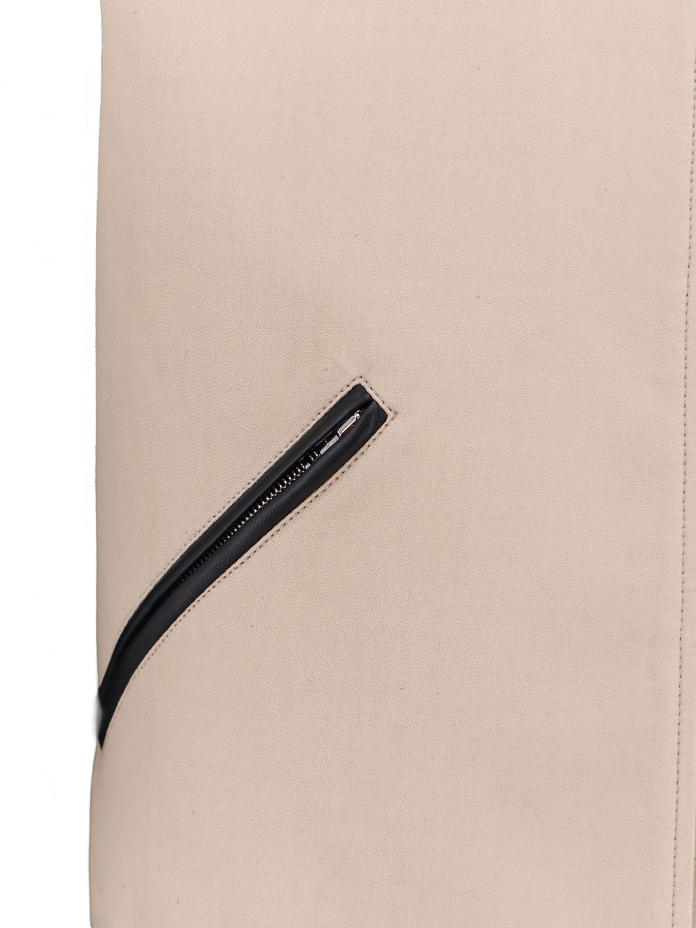 Beige Bomber Jacket