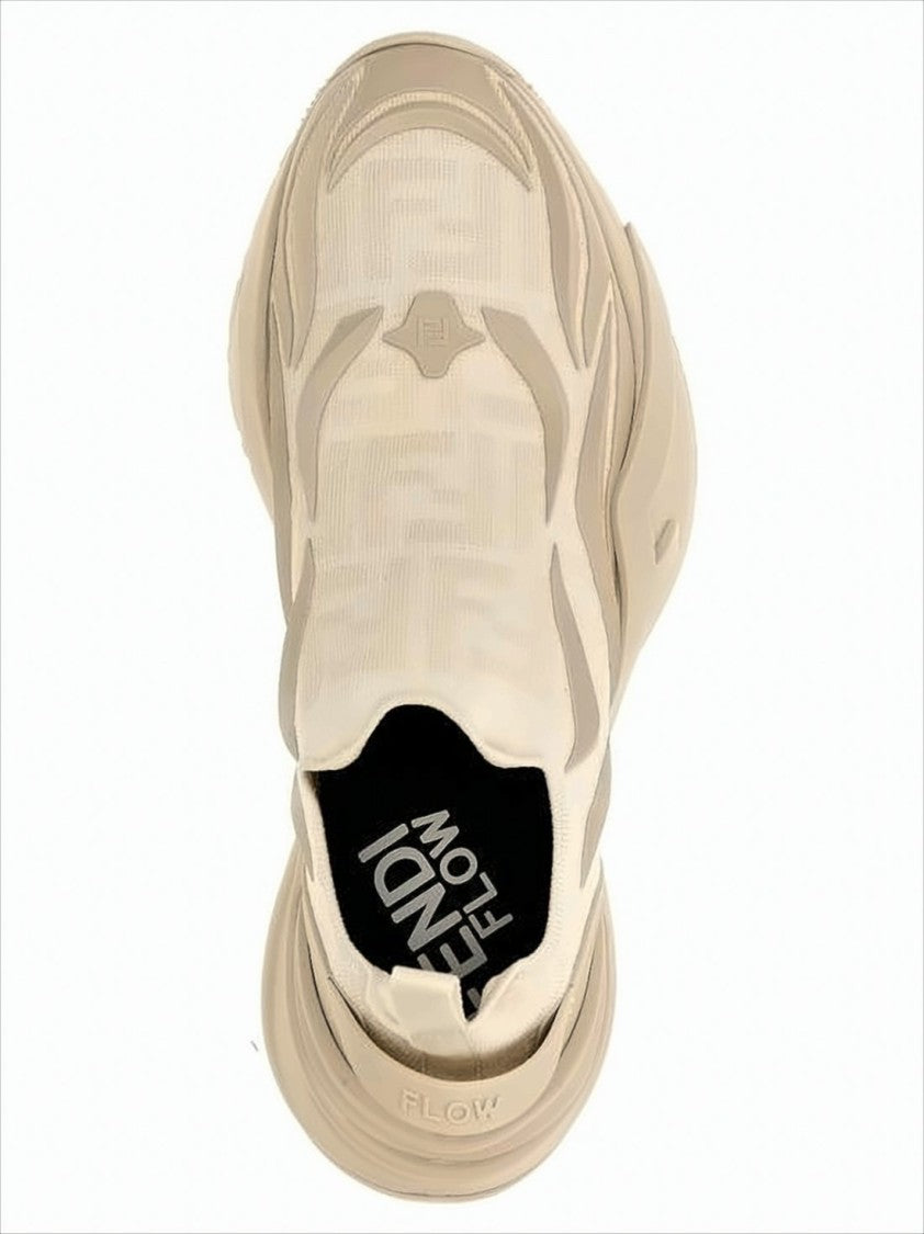 Slip-On Sneakers with Sculpted Rubber Sole