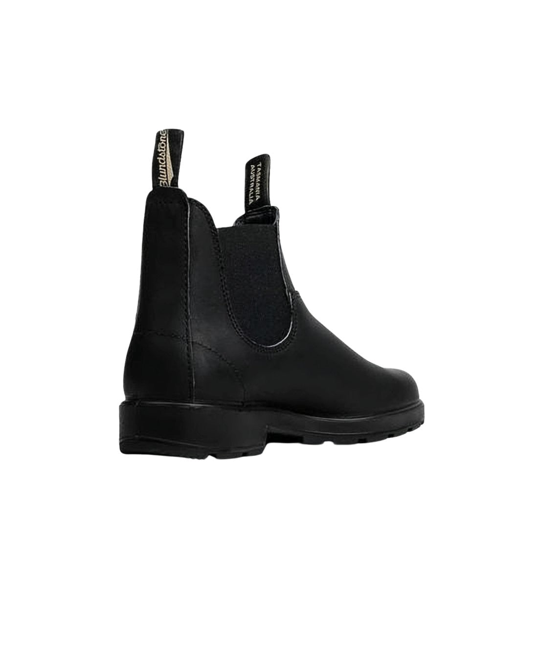 Seamless Black Leather Slip-On Boots