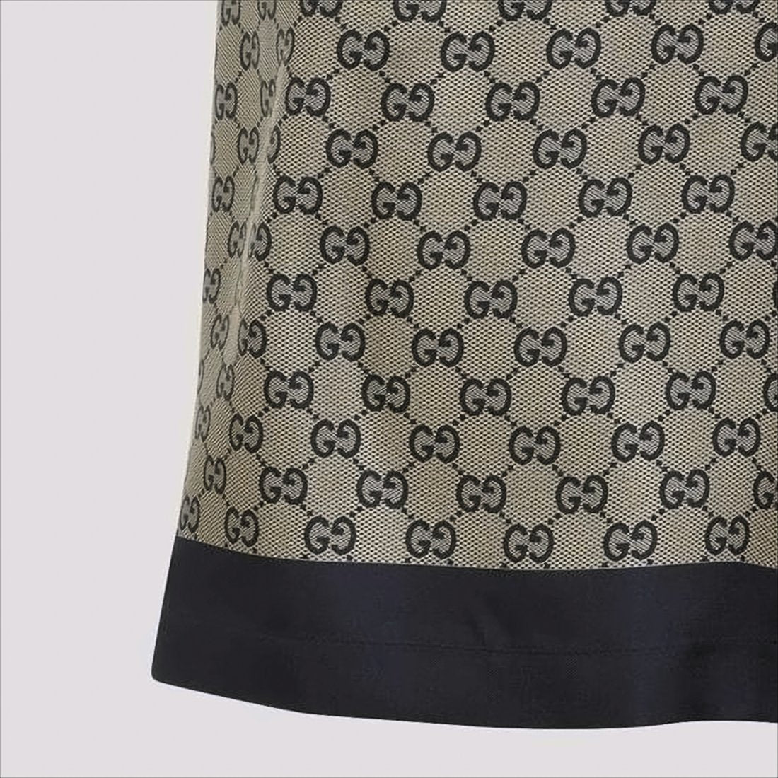 Silk Shorts with Interlocking GG Pattern