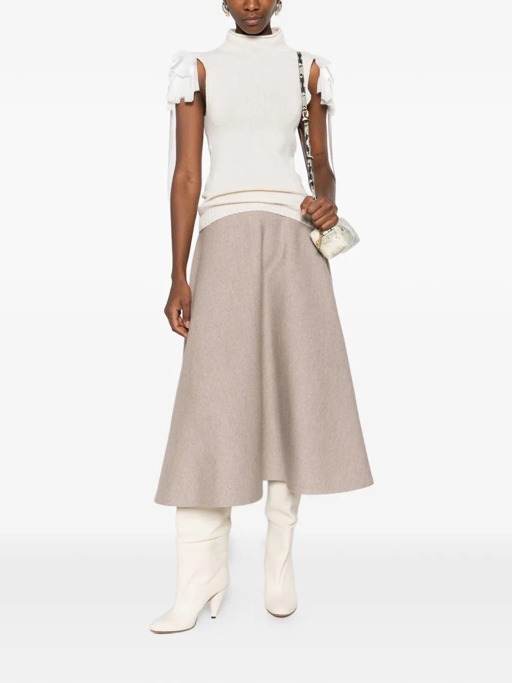 Fitted Neutrals Top with Design
