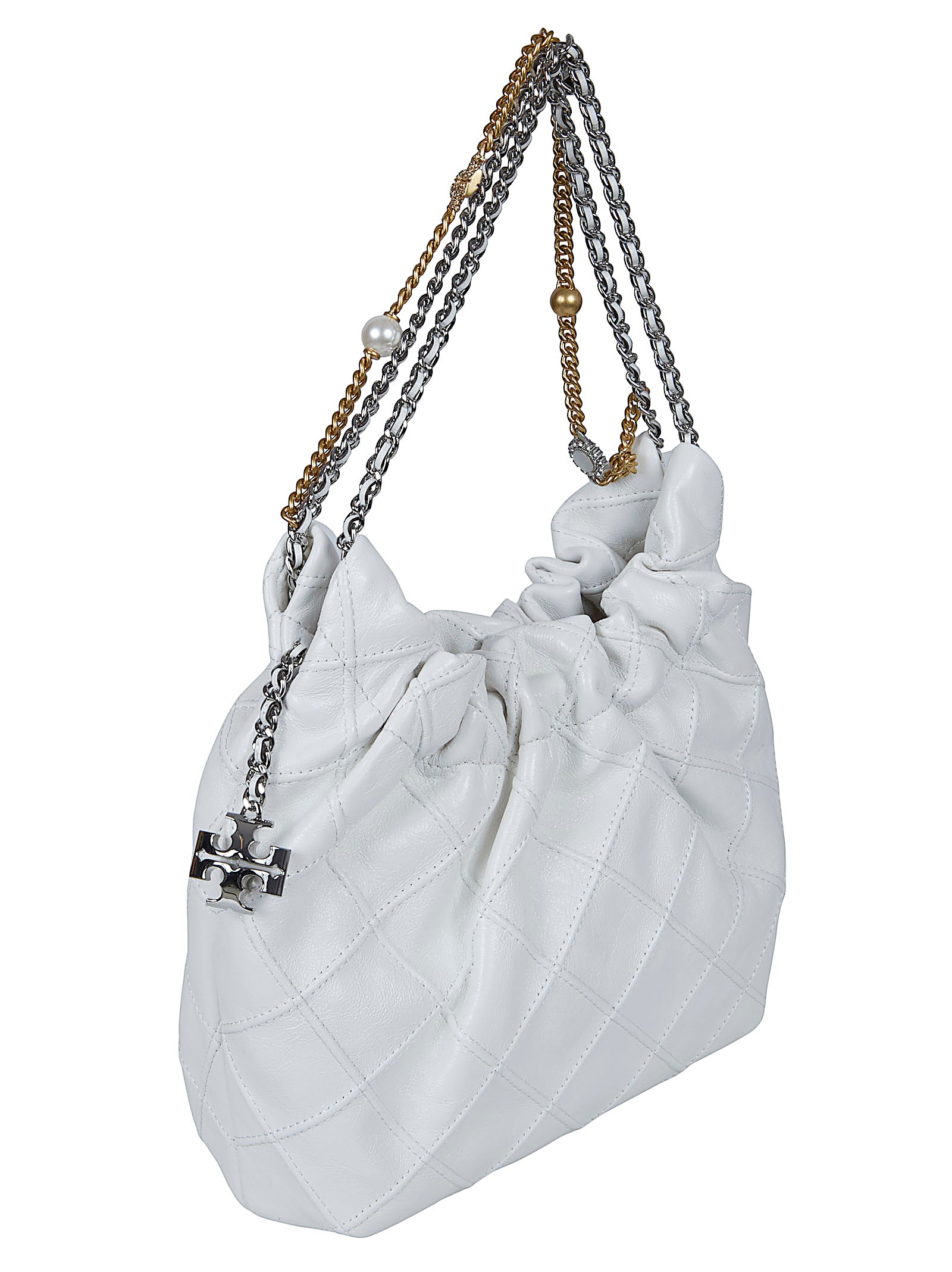 Mini Hobo Bag with Quilted Lamb Leather