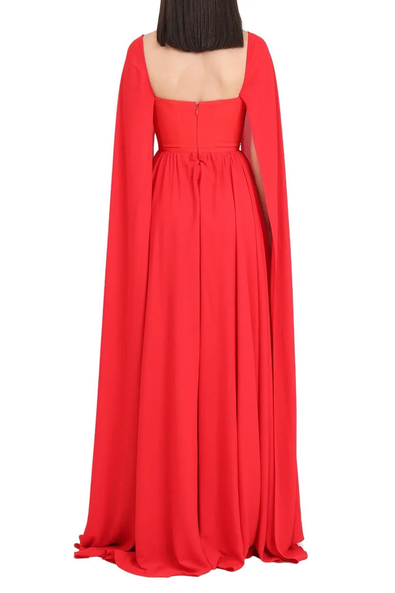 Long Stretch Dress - Red