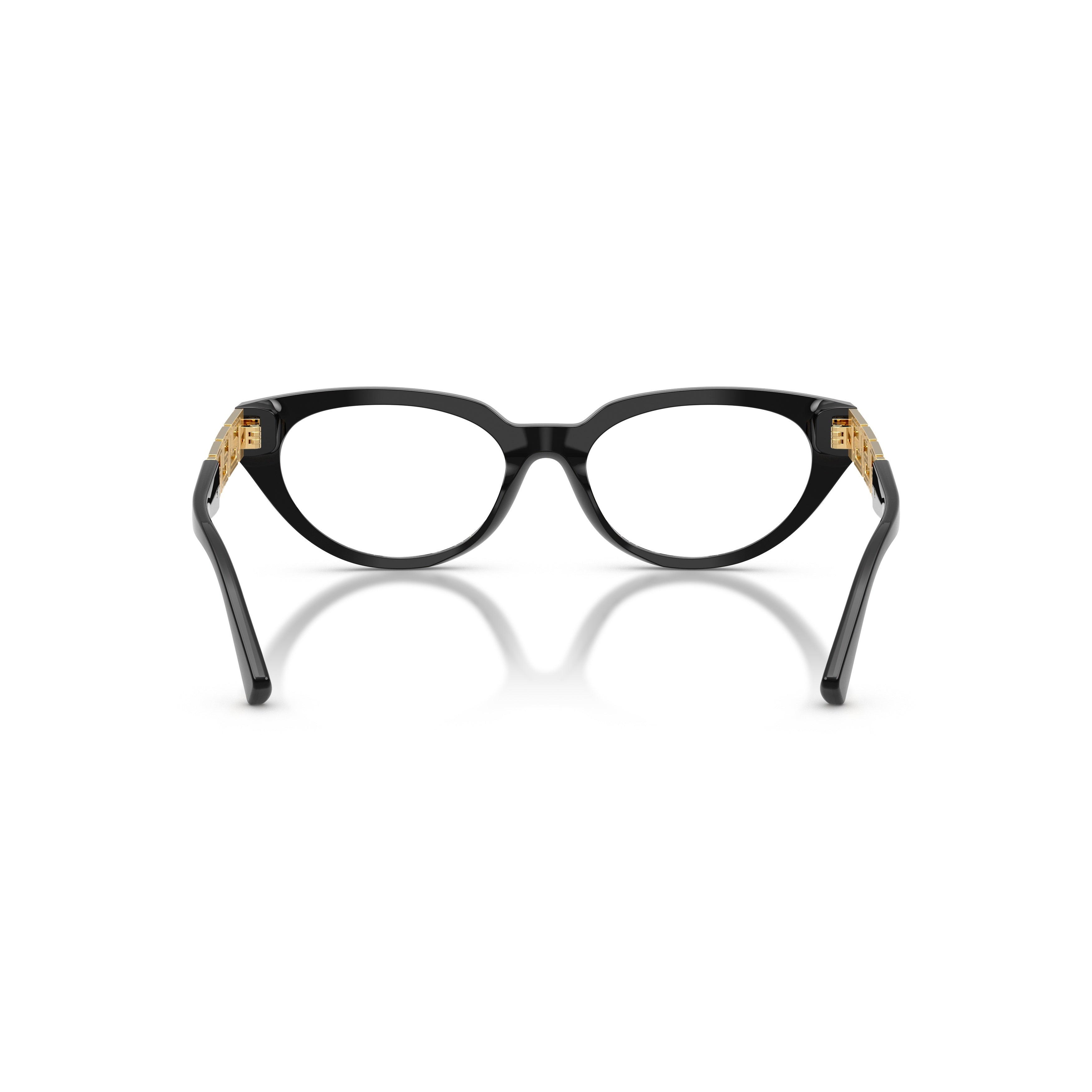 0ve3383 Cat-Eye Sunglasses with Gold-Detail Temples