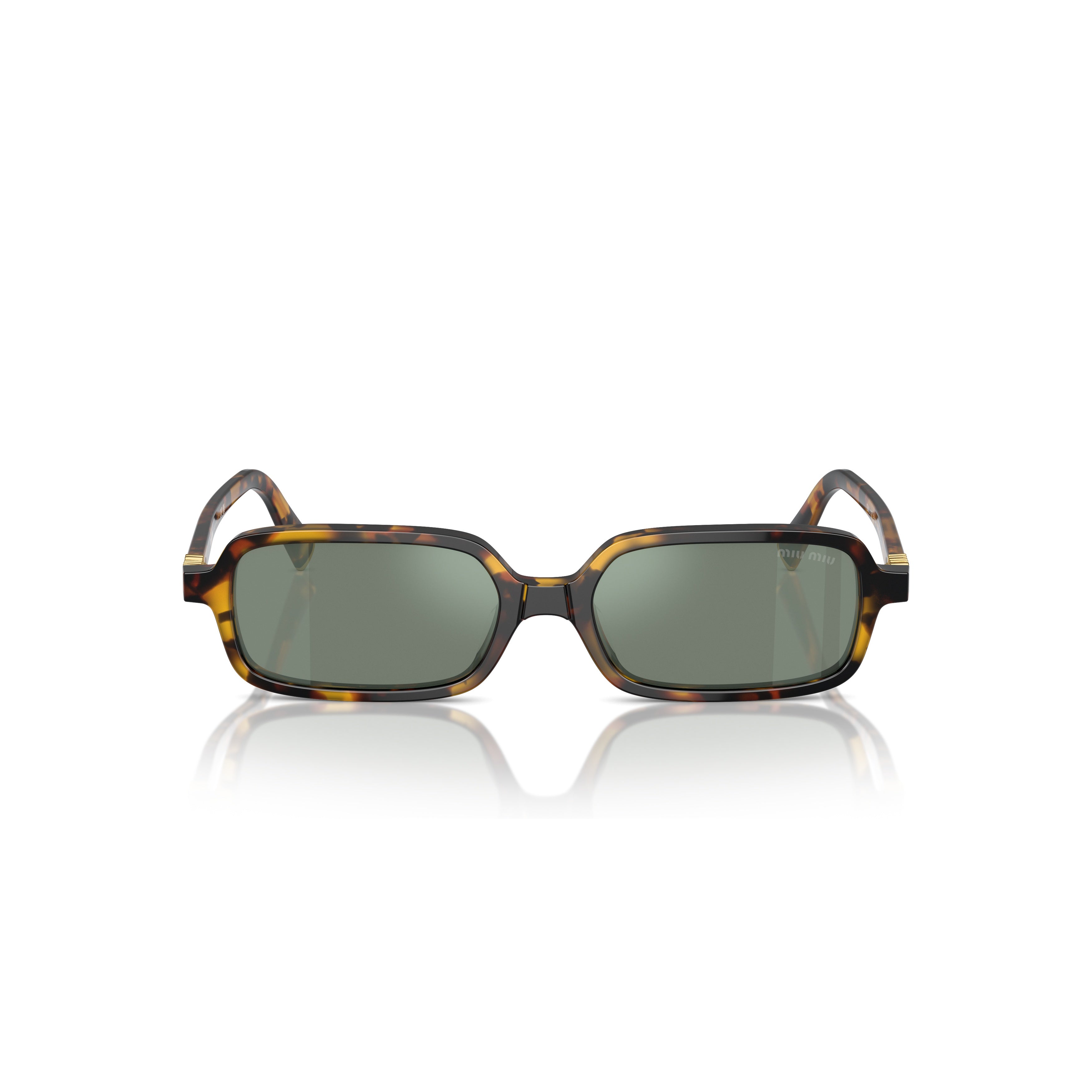 0mu 11zs Rectangular Tortoiseshell Acetate Sunglasses