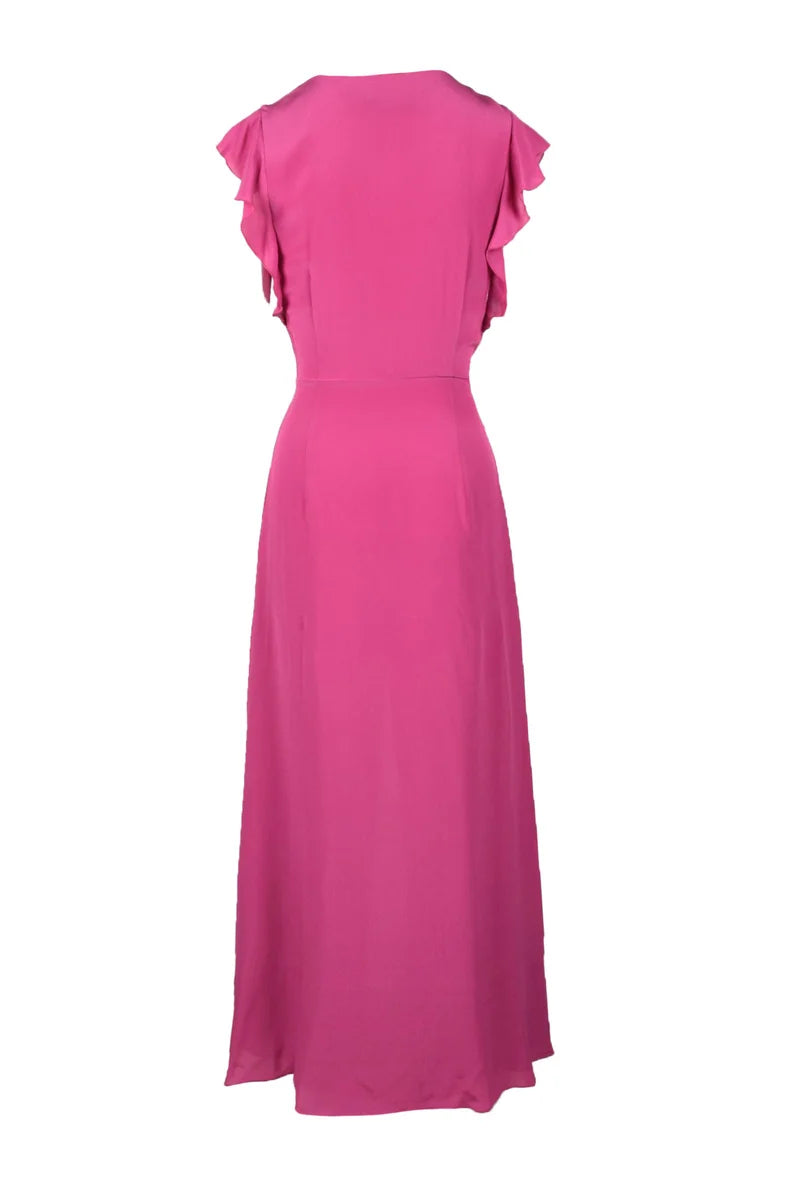 Silk Dress - Fuchsia