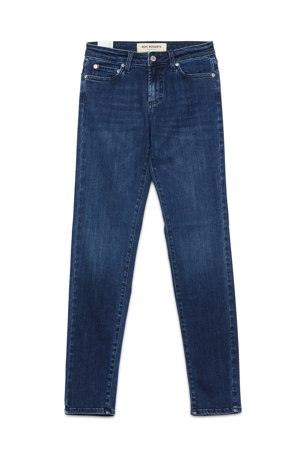Mid-Rise Dark Wash Push-Up Jeans