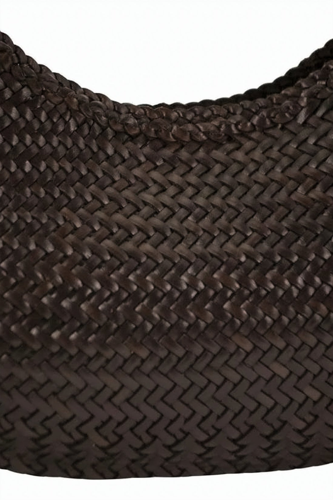 Crescent Shape Braided Strap Shoulder Bag