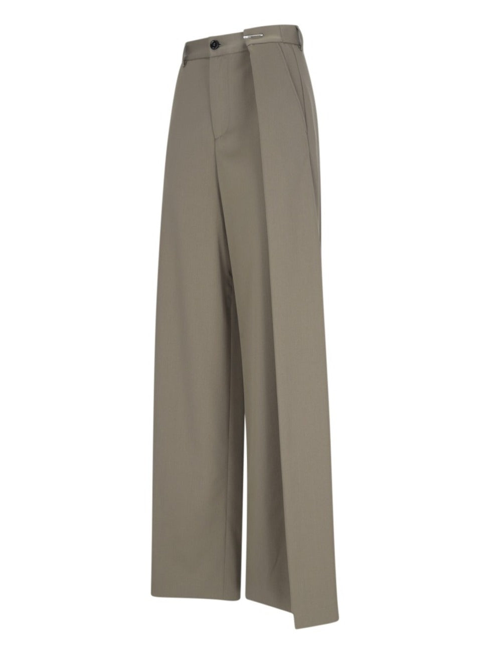 Pleated Palazzo Pants – Green