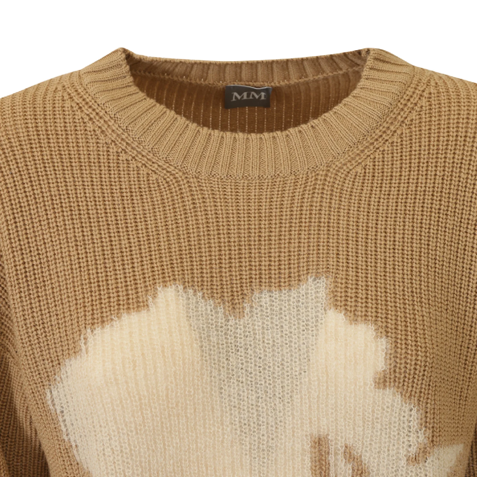 Timeless Virgin Wool Sweater With Floral Pattern
