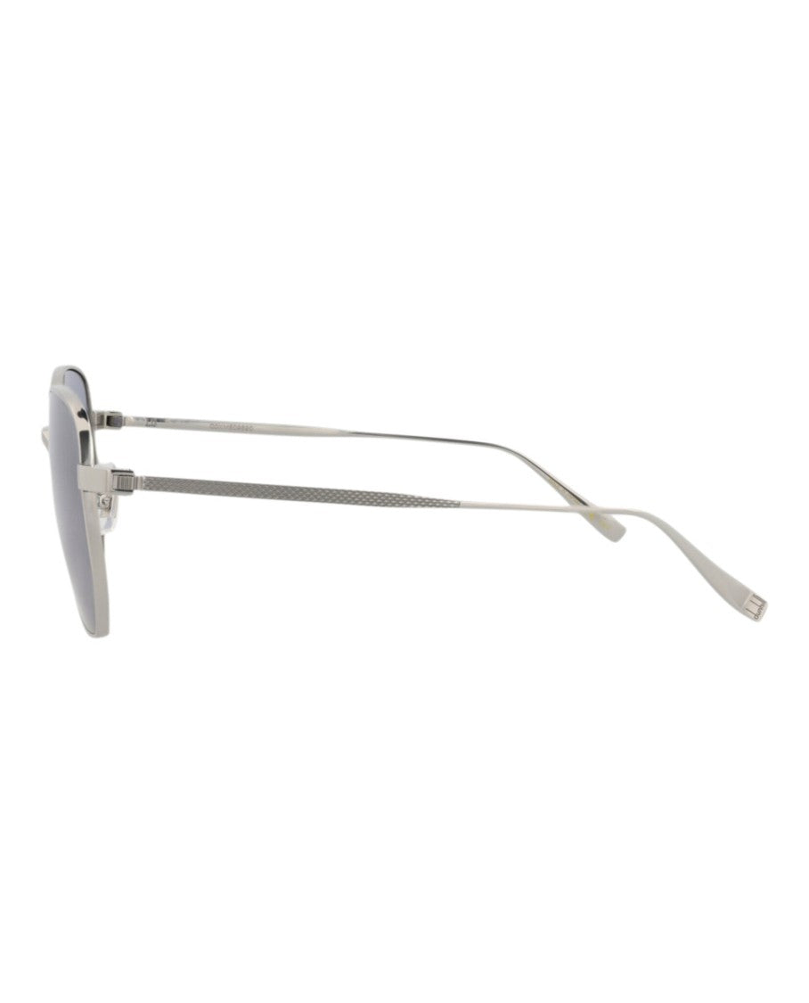 Square-Frame Titanium Sunglasses