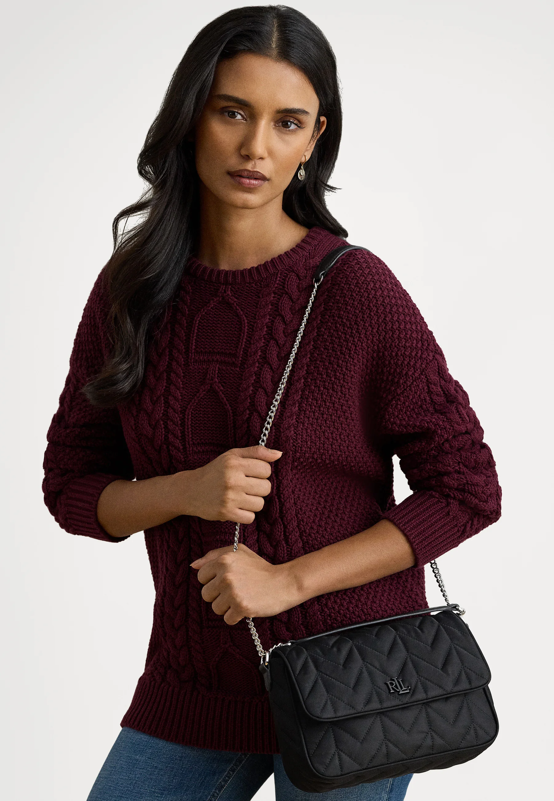 Black Stevie Recycled Messenger Shoulder Bag