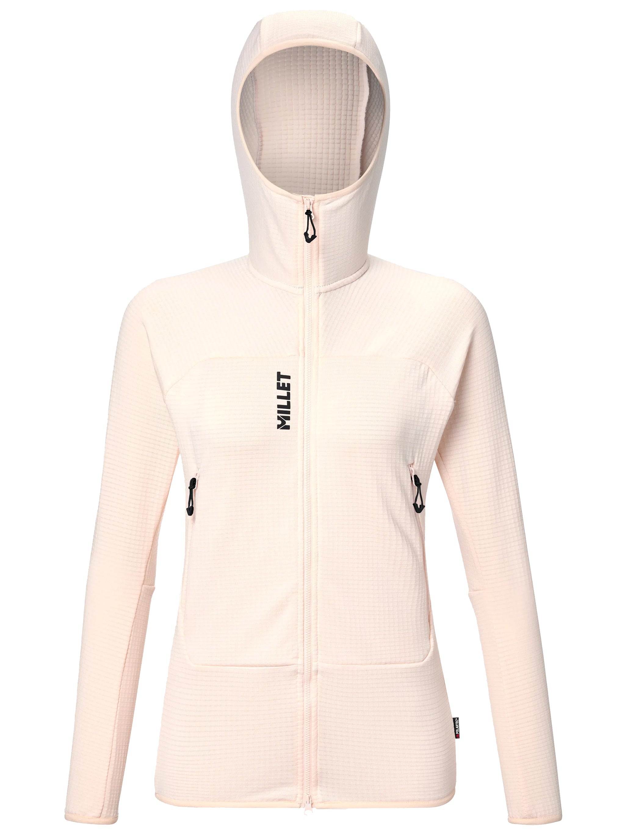 Fusion Grid Textured Grid Pattern Hoodie