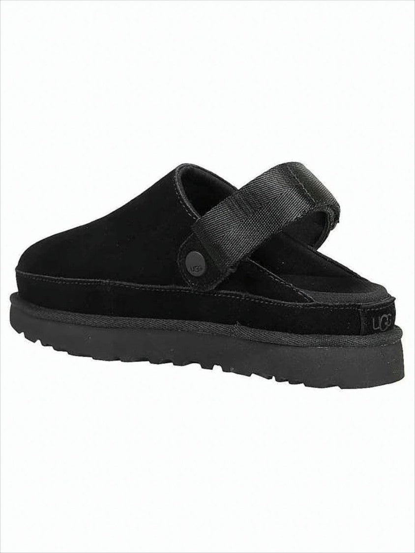 Closed-Toe Suede Sandals with Lightweight EVA Sole