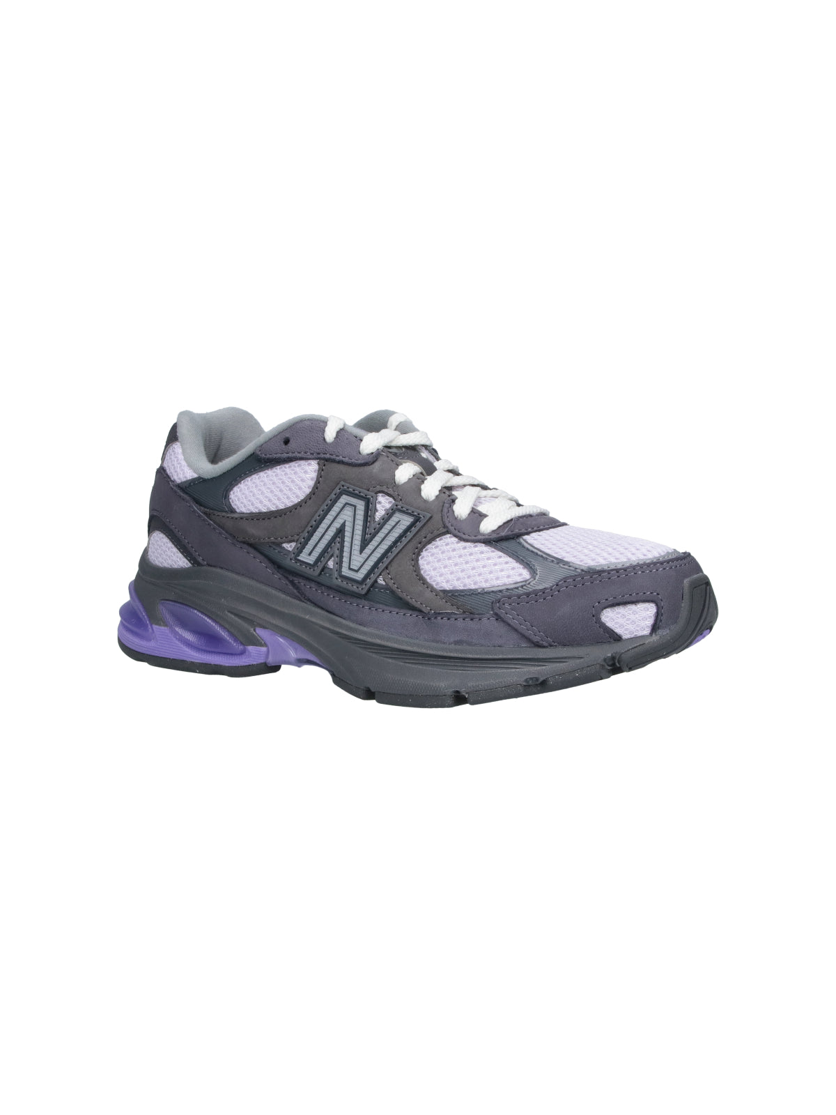 Grey 2010 Suede Contrast Detail Sneakers