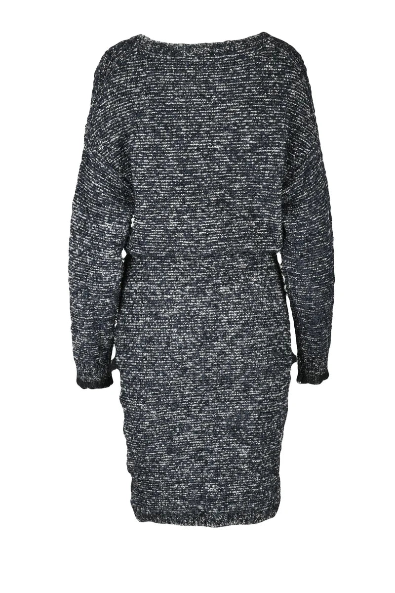 Bouclé Dress - Black