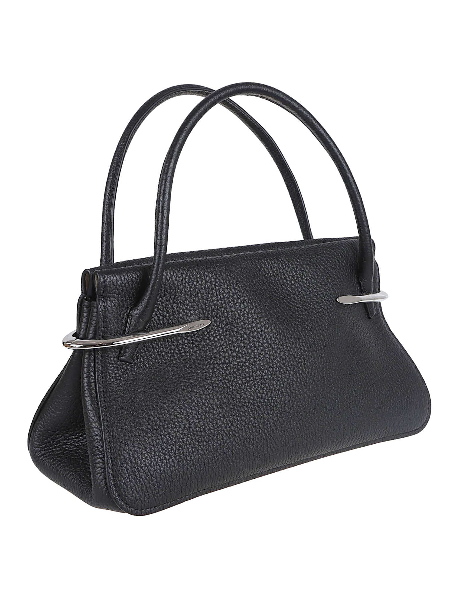 Medium Black Handbag In Full-Grain Calfskin