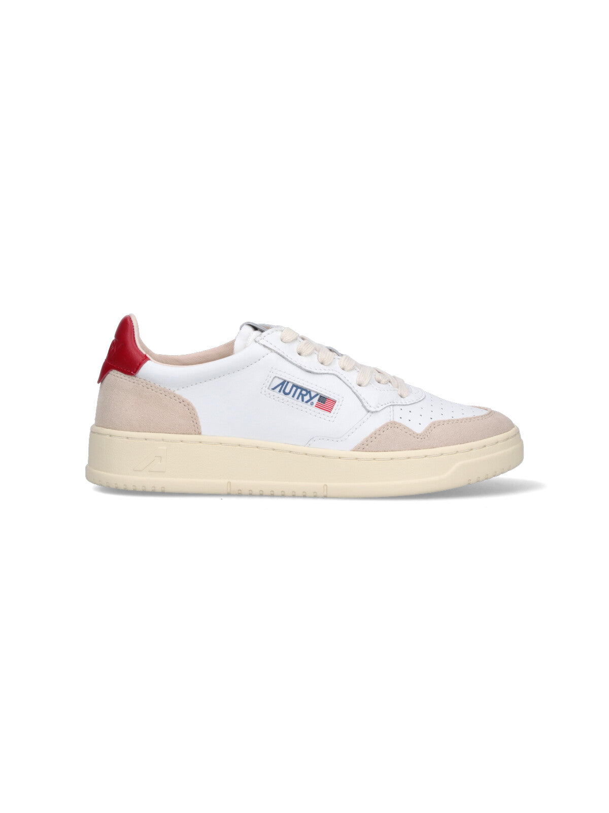 "Medialist" Low Sneakers, In White Leather