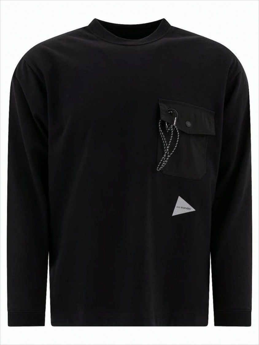 Relaxed-Fit Long-Sleeved Top With Unique Pocket Detail