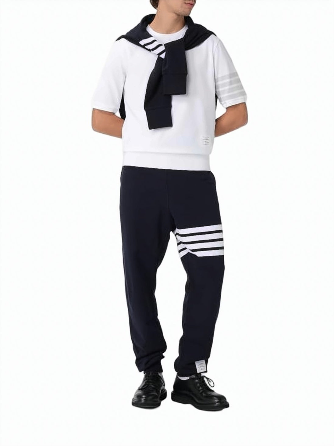 Long-Sleeve Polo Shirt with Classic Collar