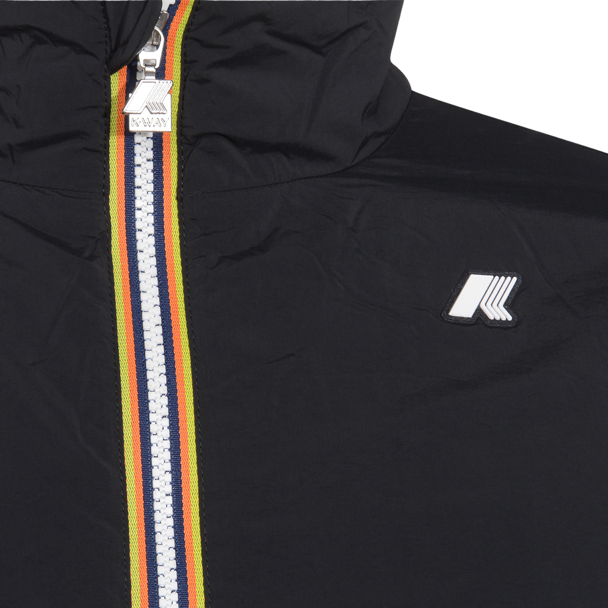 Black Casual Jacket with High Collar