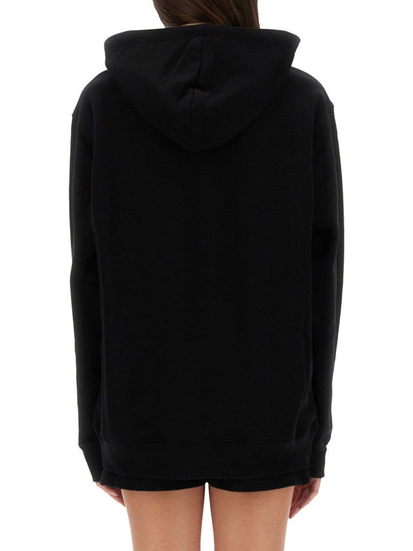 Relaxed Fit Black Hoodie