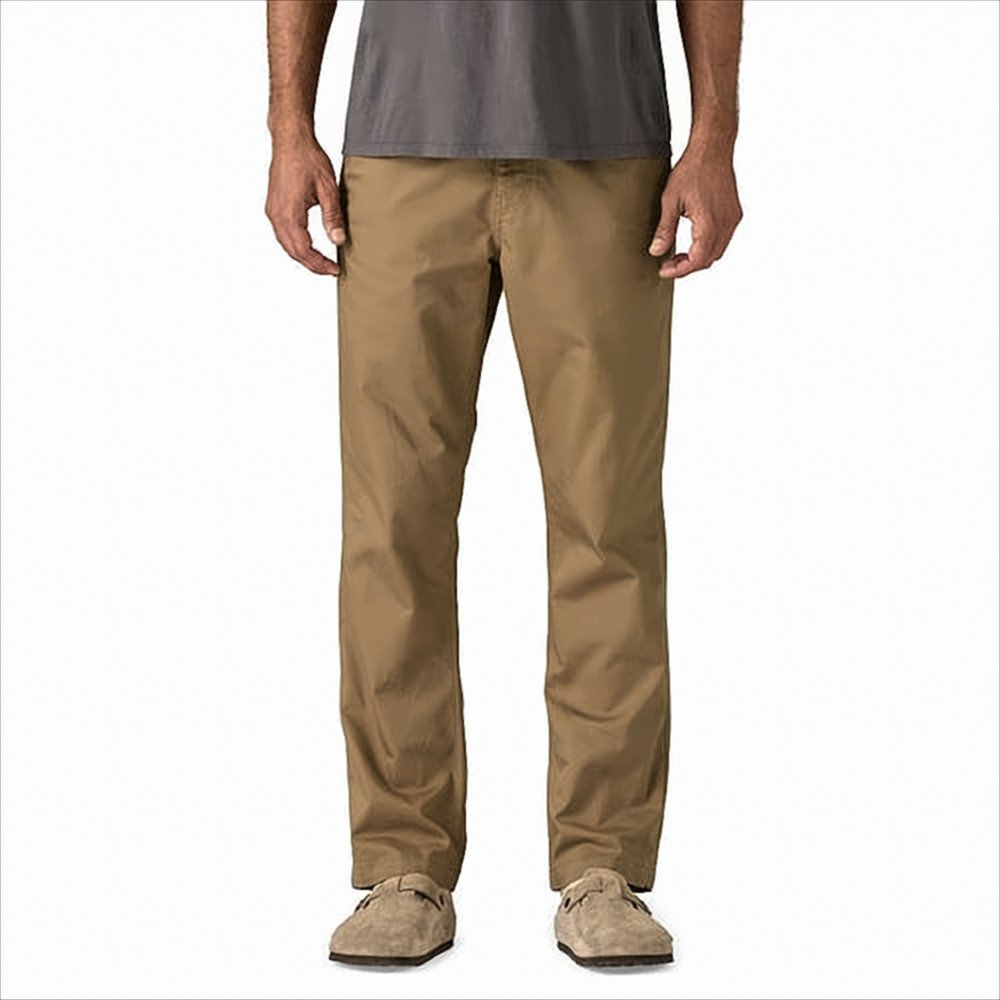 Straight Fit Brown Trousers