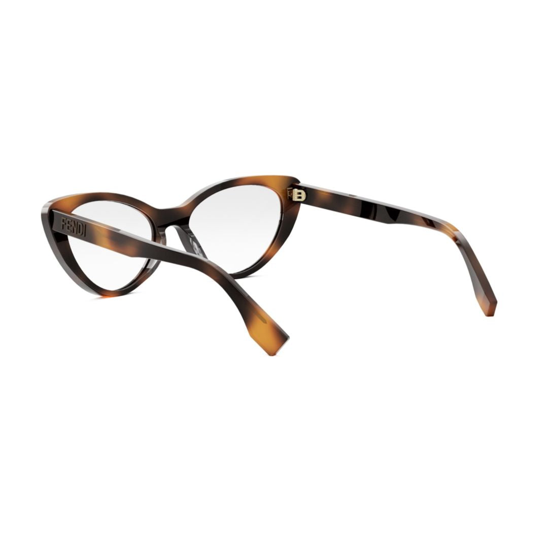 Fe50075i Cat-Eye Tortoiseshell Acetate Eyeglasses