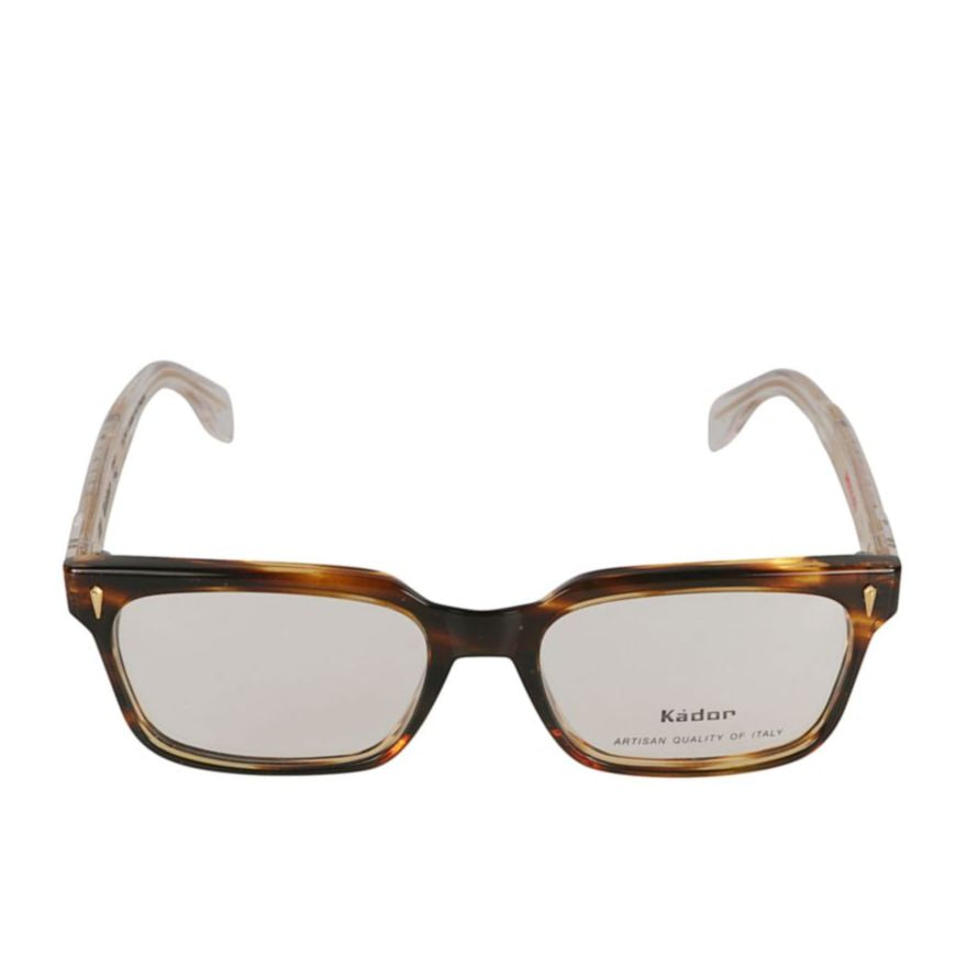Pekigno-53 Rectangular Tortoiseshell Sunglasses with Translucent Temples
