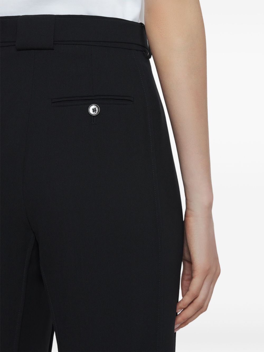 Wide-Leg Trousers with Concealed Front Fastening