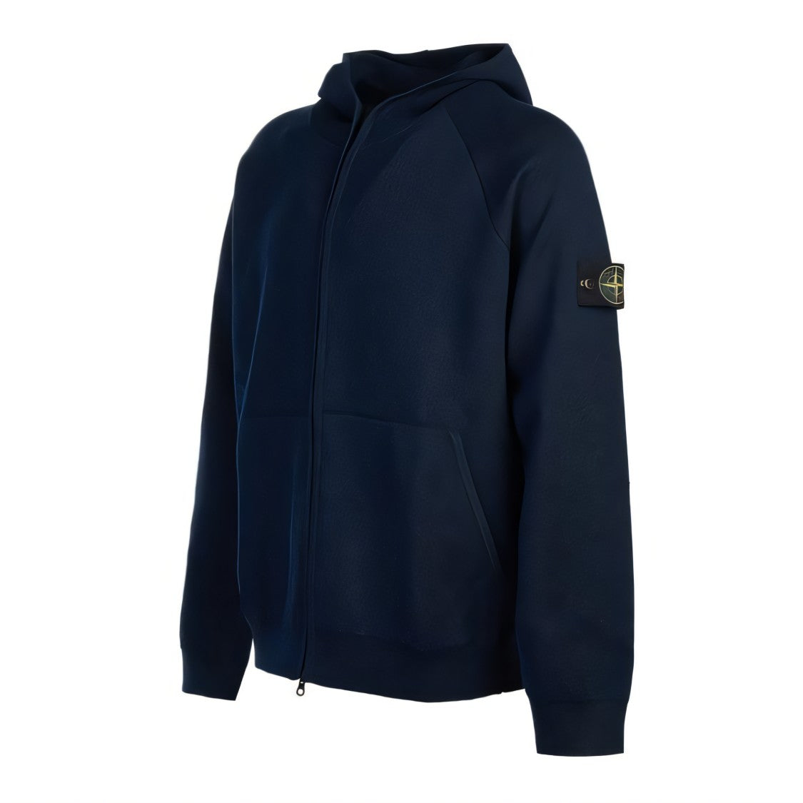 Hooded Black Sweatshirt with Zipper