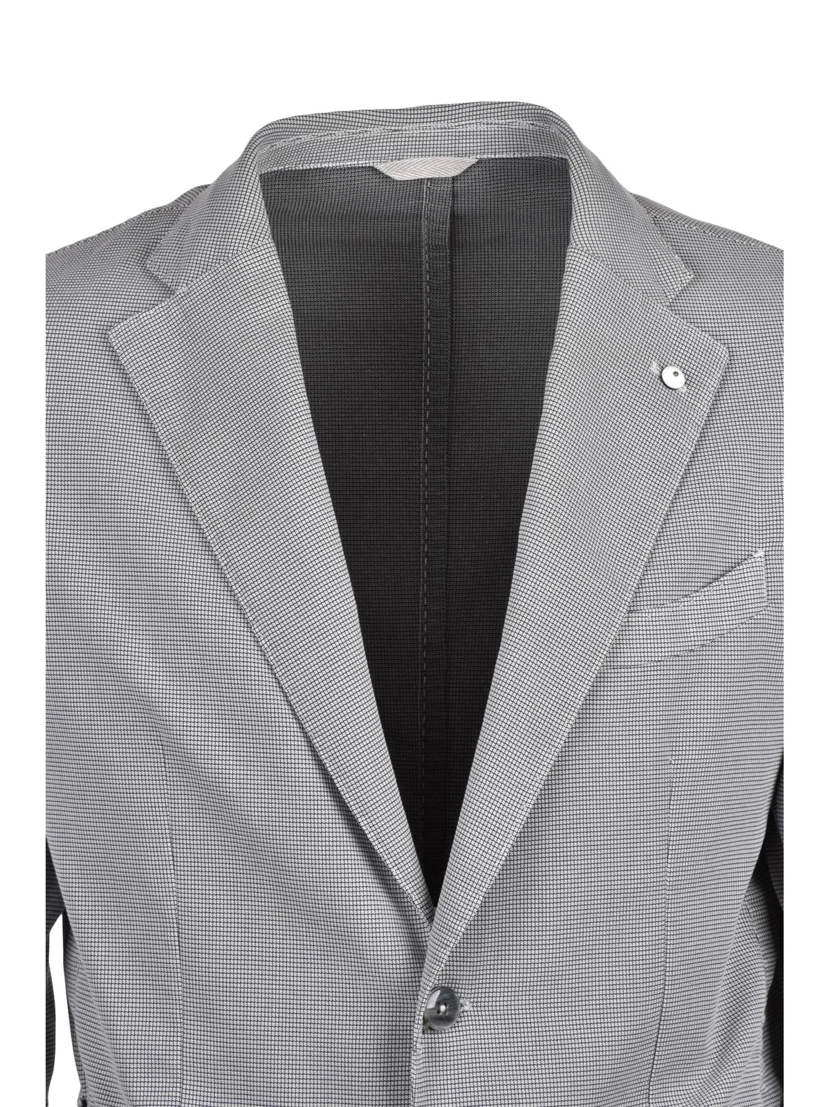Round Stretch Jacket - Light Grey