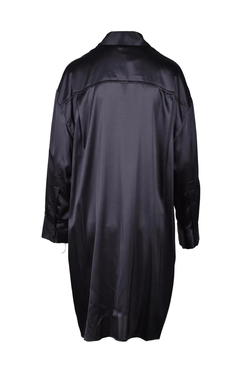 Silk Stretch Shirt - Black