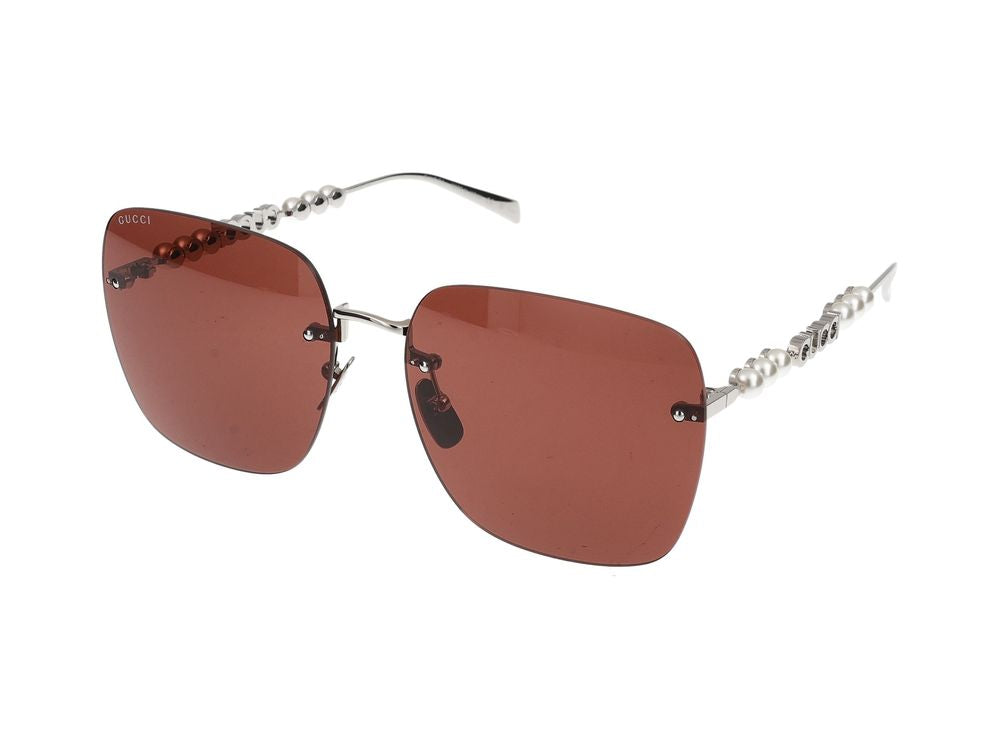 Sunglasses Gucci GG1923SA 002 silver silver brown 63/17/145