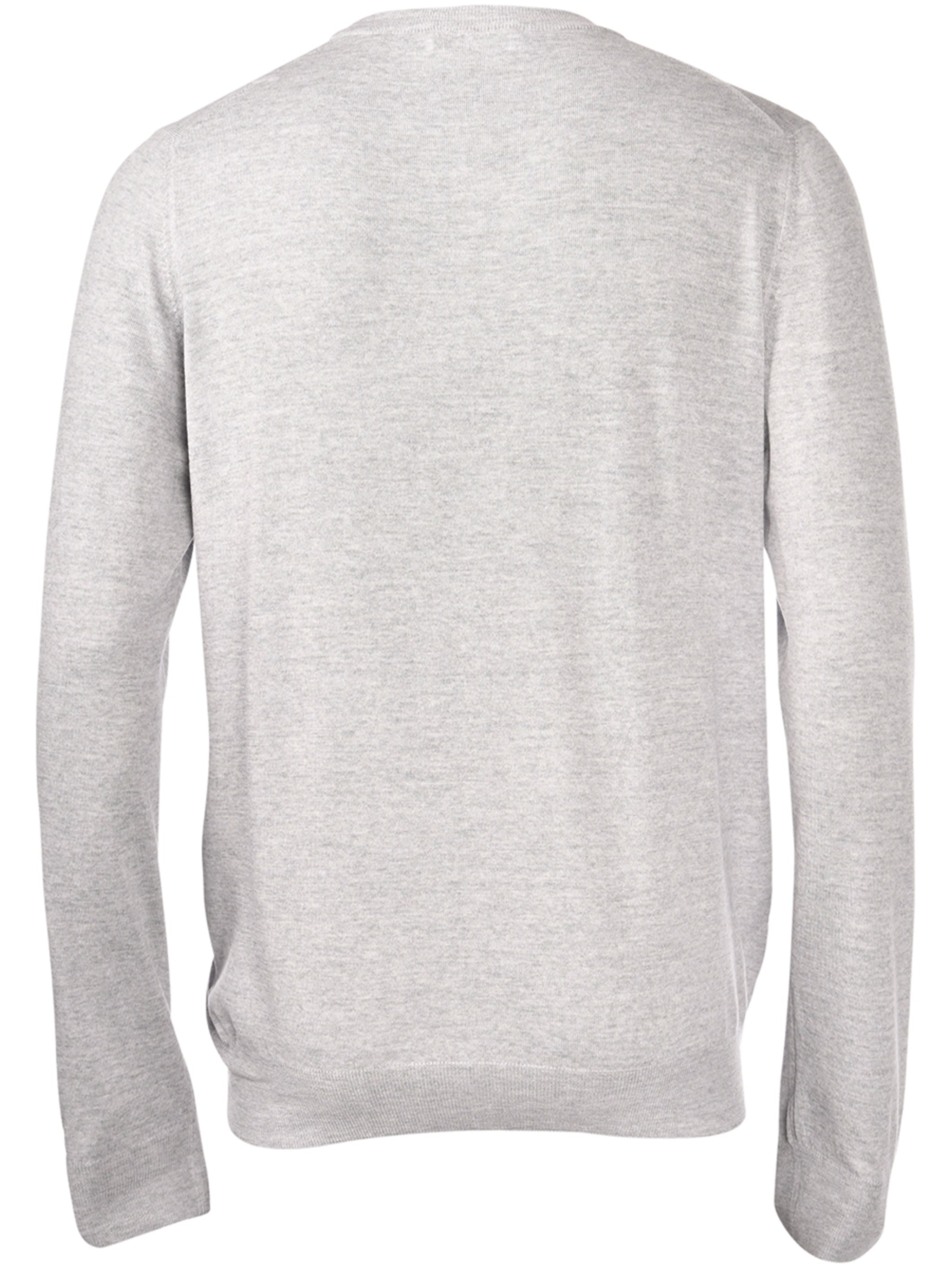 Paricollo Heathered Grey Crew Neck Sweater
