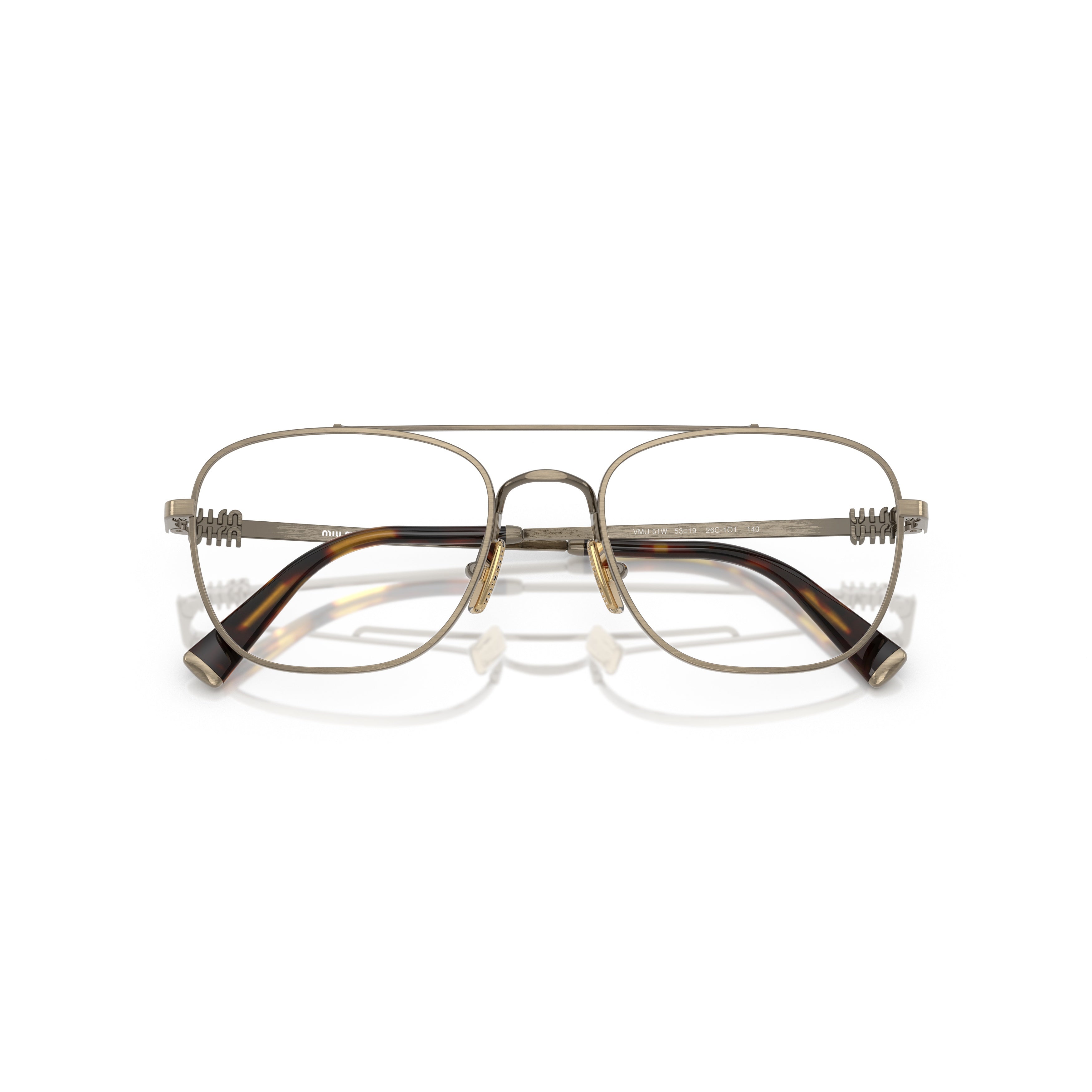 0mu 51wv Square Metal Eyeglasses