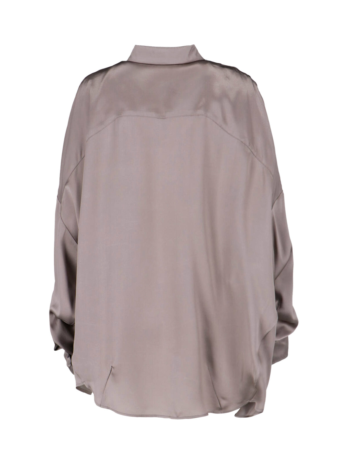 Taupe Loose-Fitting Classic Collar Shirt