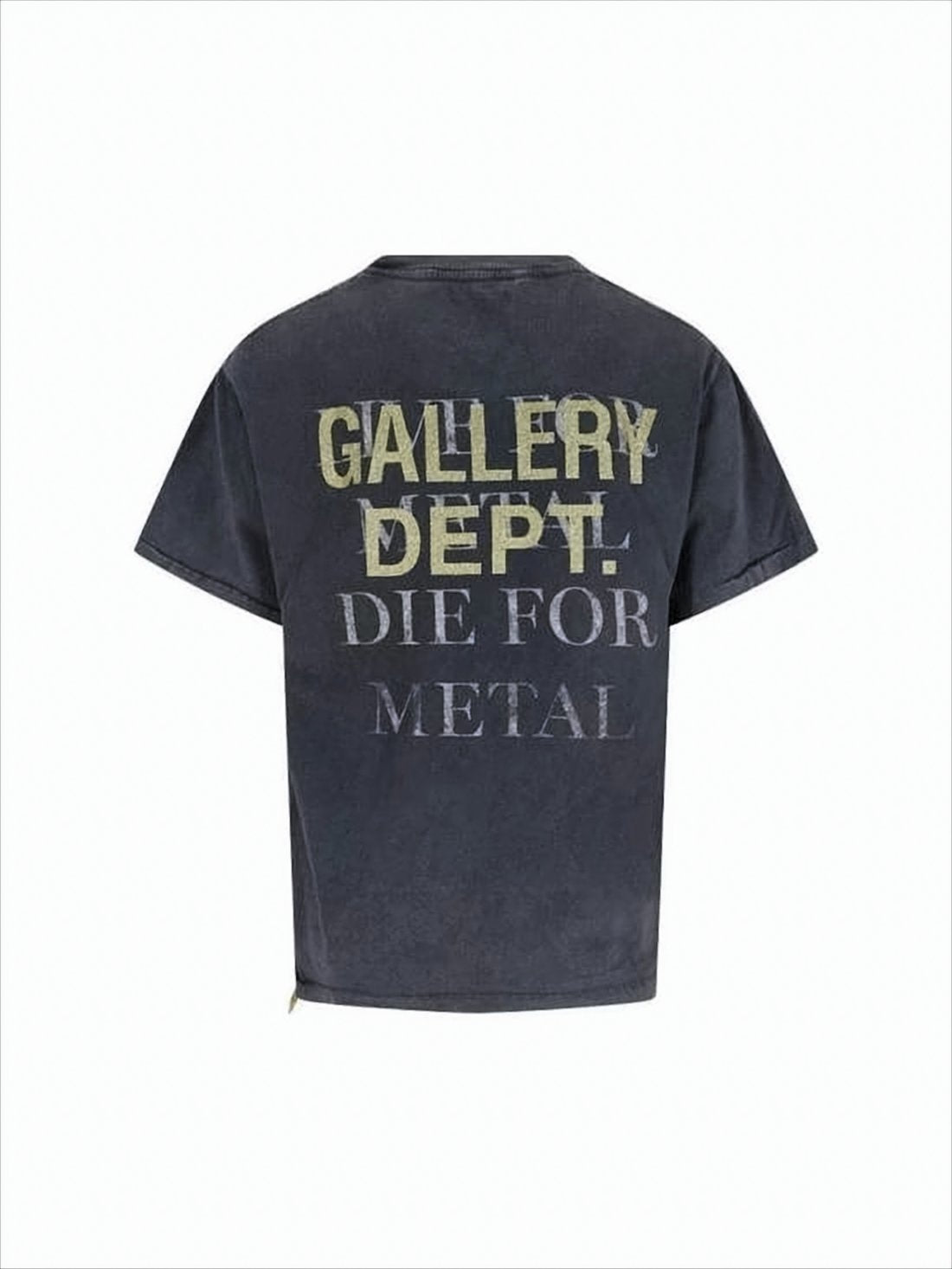 Cropped Short-Sleeved T-Shirt with Graphic Dagger Design