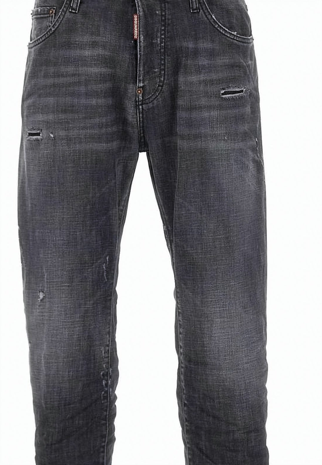 Slim Fit Distressed Denim Pants
