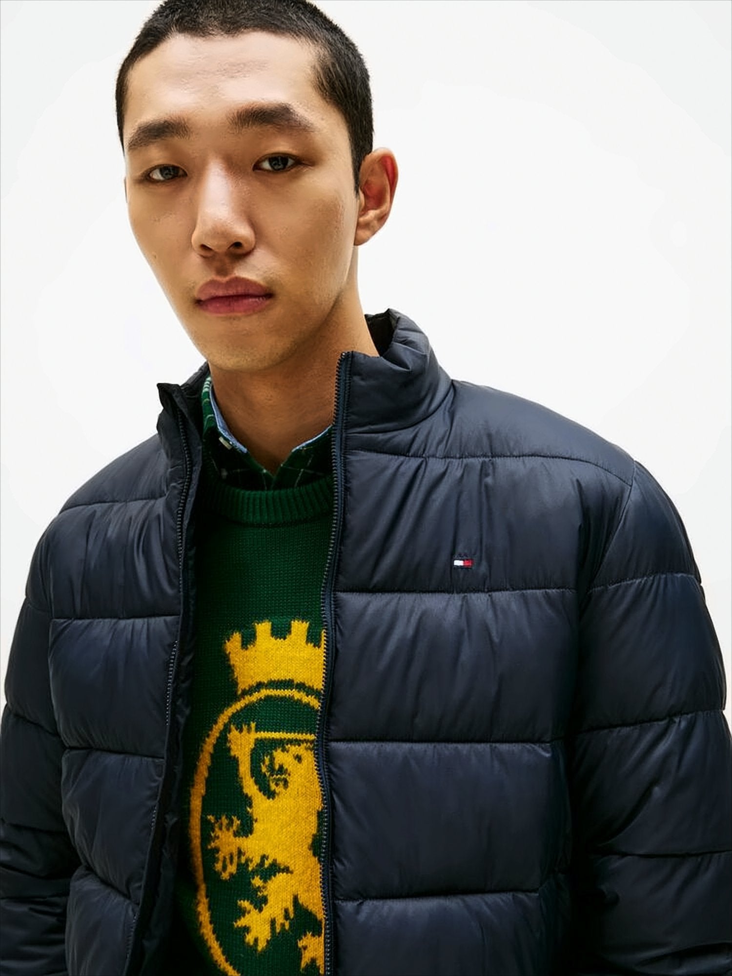 Navy Blue Padded Jacket