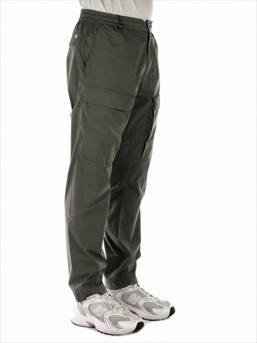 Utility-Inspired Straight Pants with Flap Pockets