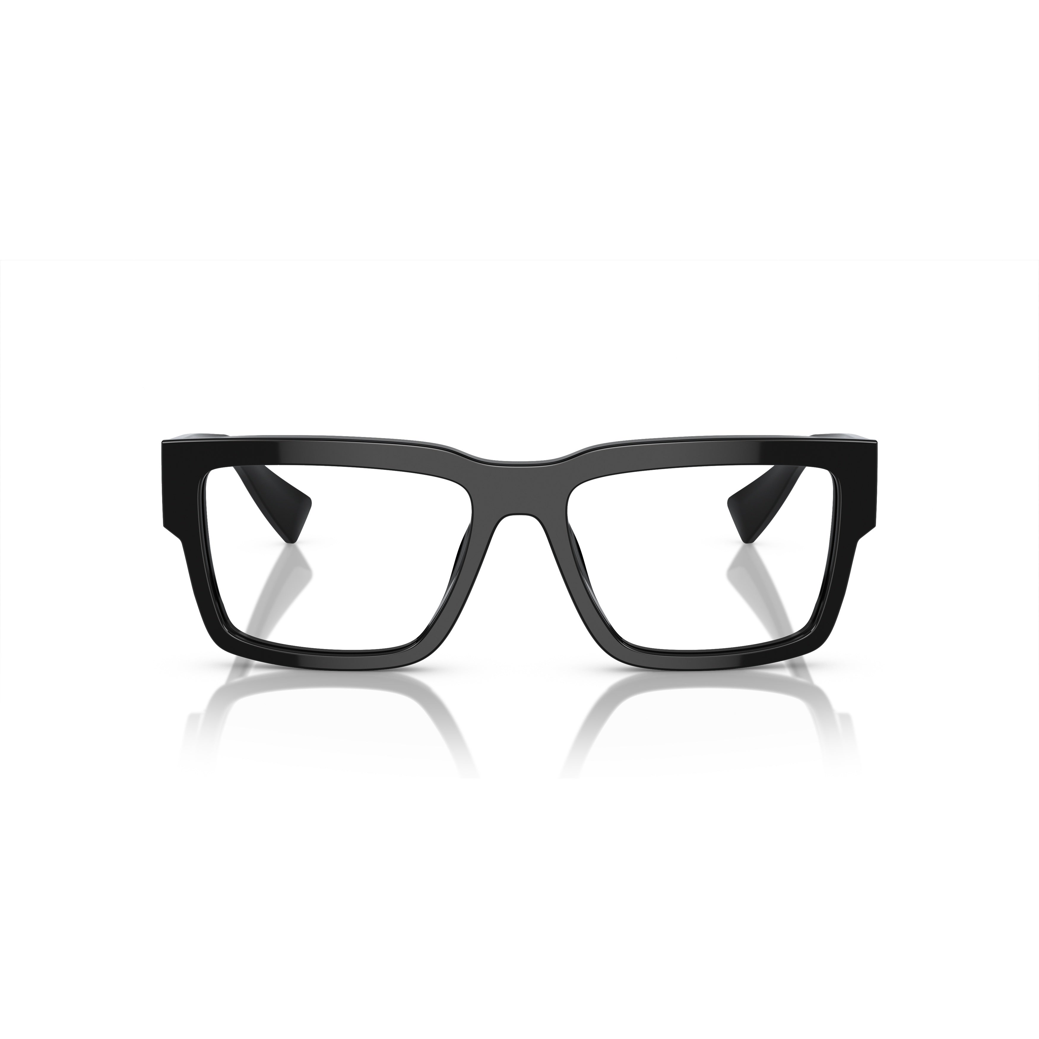 0mu 02xv Rectangular Black Acetate Sunglasses