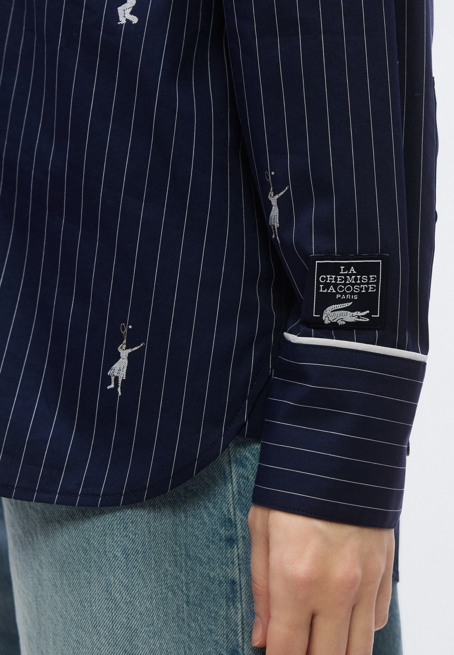 Blue Monogram Jacquard Oversized Shirt