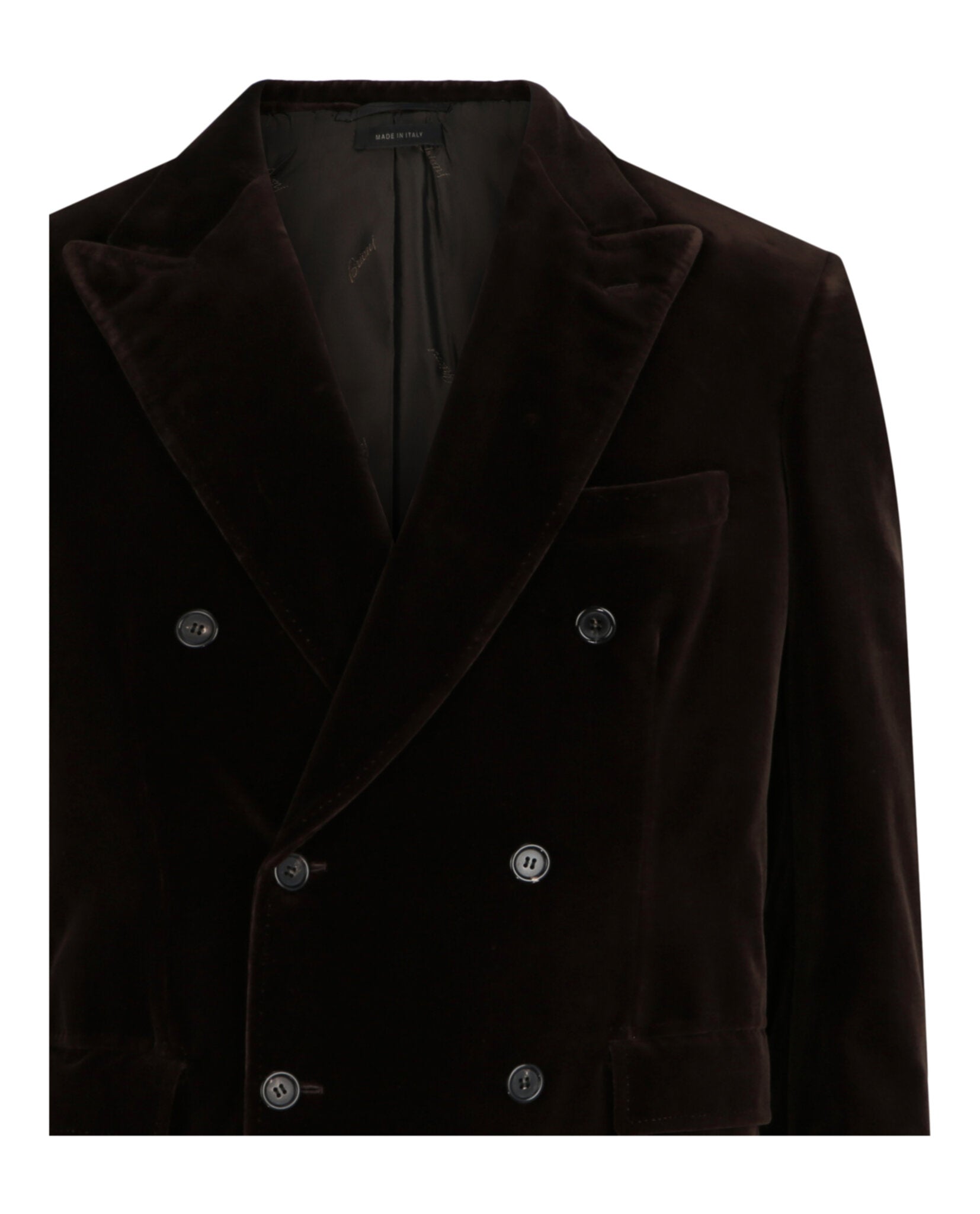 Double-Breasted Velvet Smoking Jacket