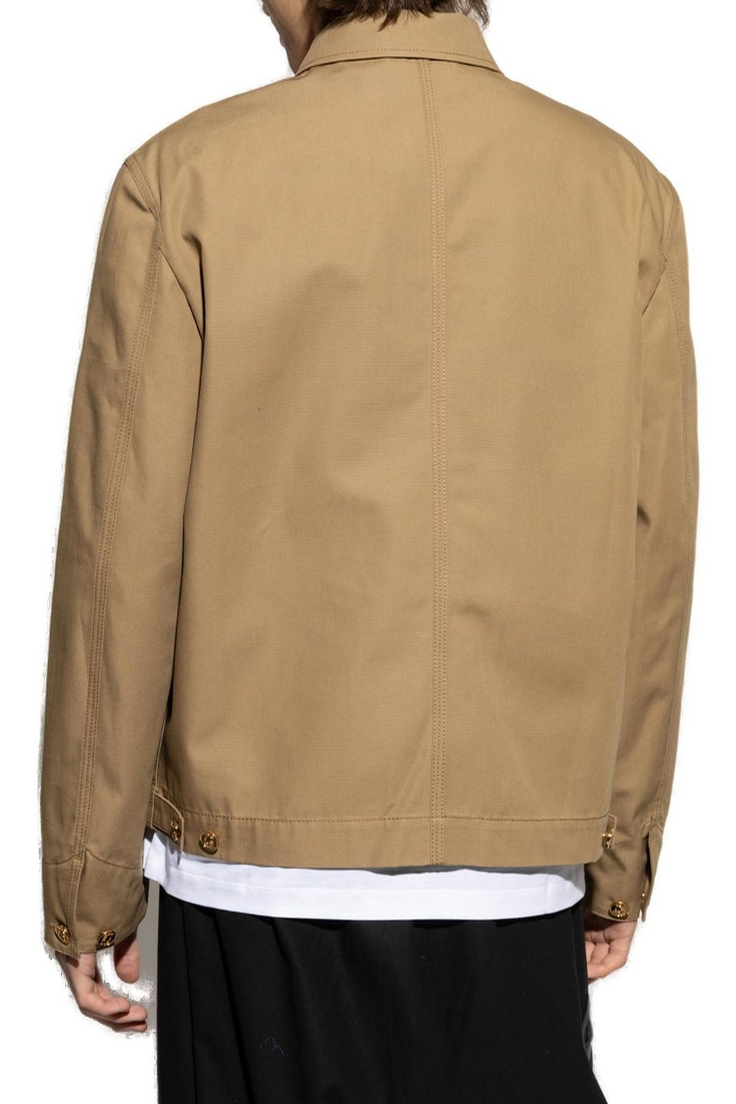 Structured Cotton Jacket with Classic Collar