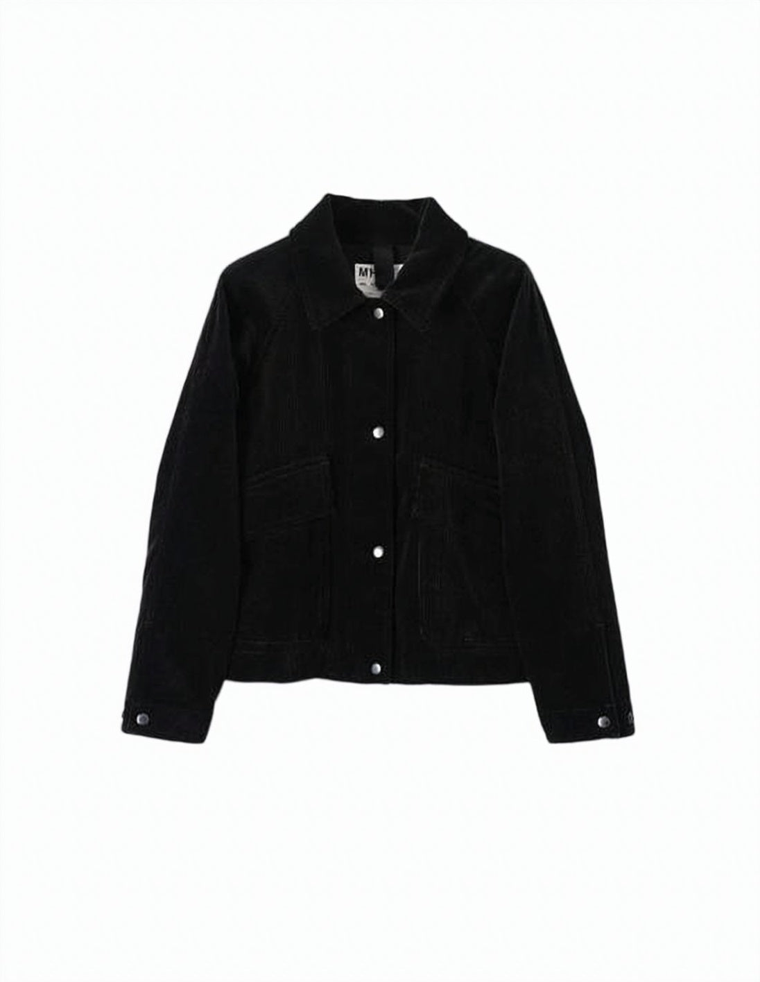 Cropped Jacket with Classic Collar