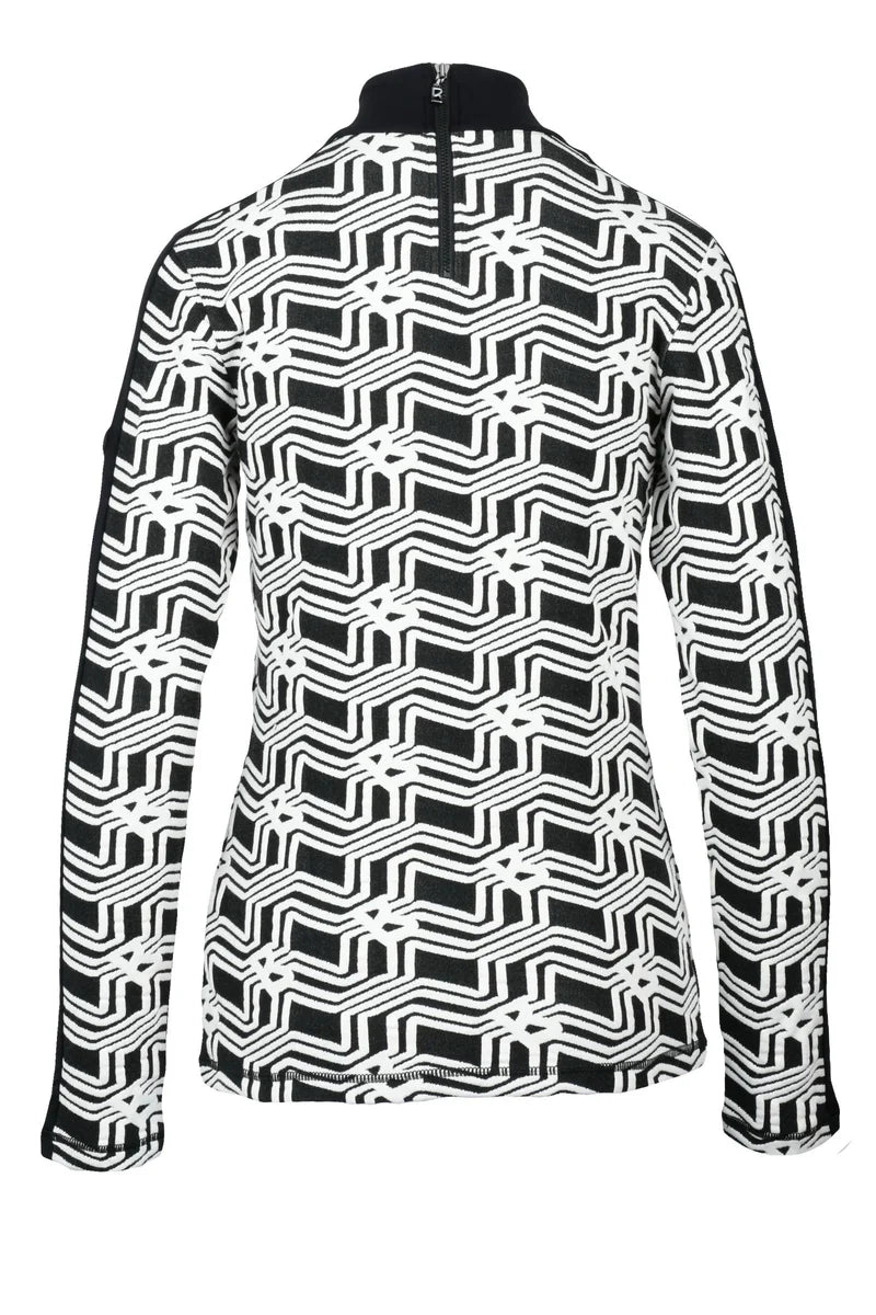 Fitted Turtleneck - Black/White