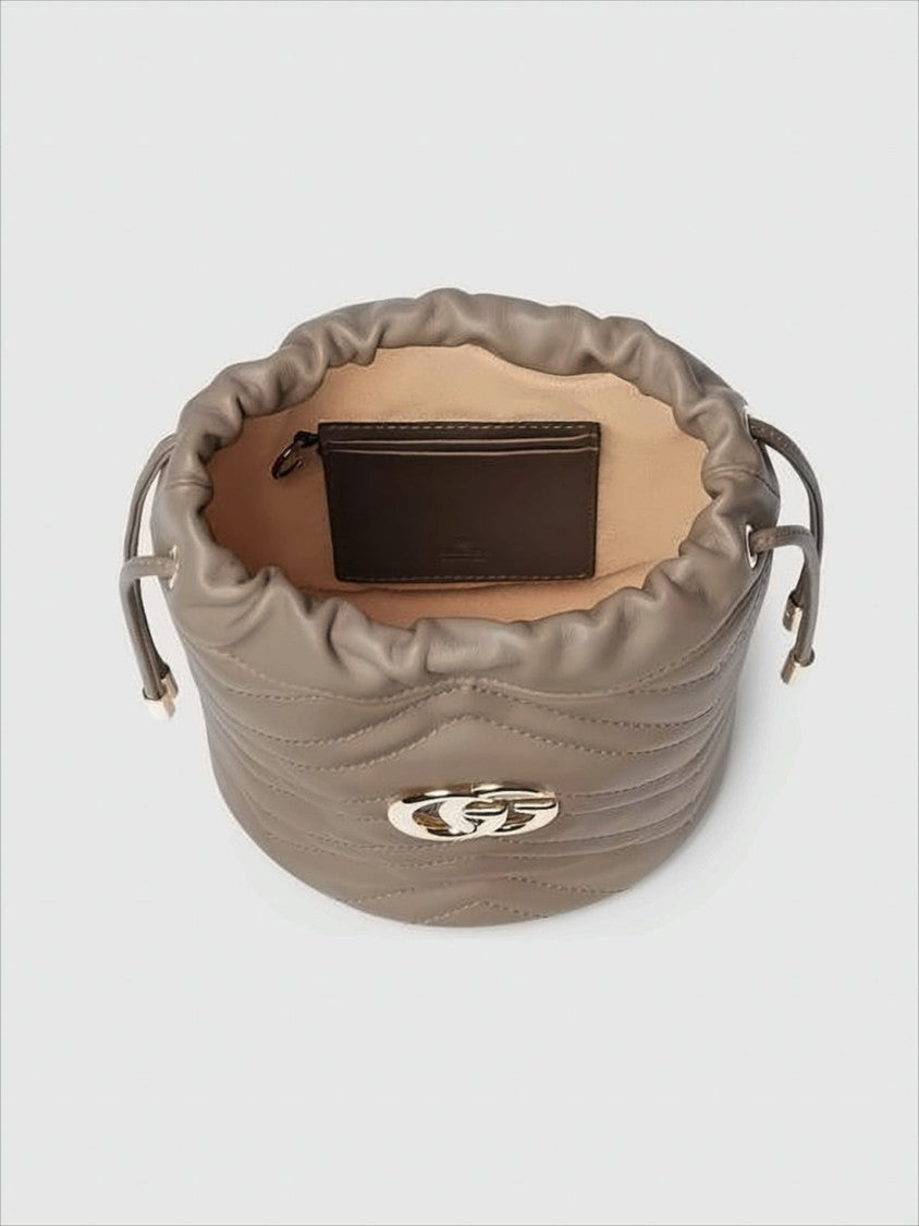 Chevron-Quilted Leather Shoulder Bag