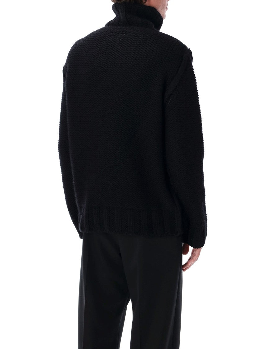Chunky Wool Turtleneck Jumper